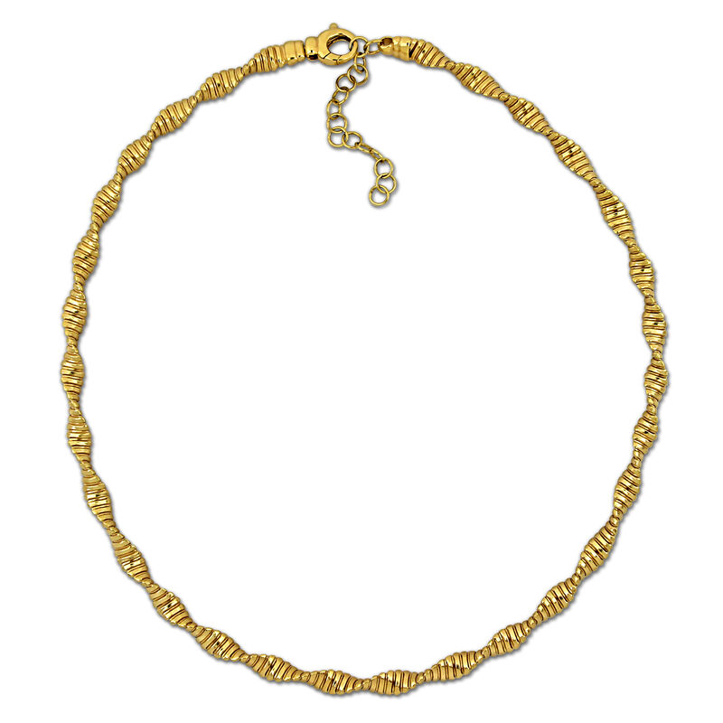 Twisted Necklace in Gold Plated image number null